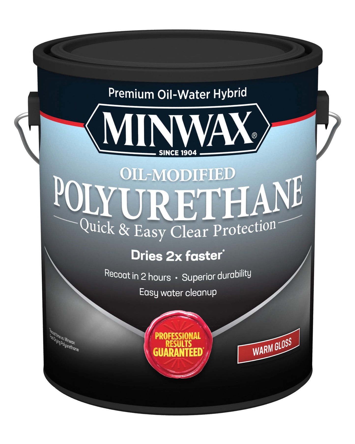 Minwax 710330000 Water-Based Oil-Modified Polyurethane, Warm Satin, Clear, 1 Gallon, (1 Piece, 1 Pack)