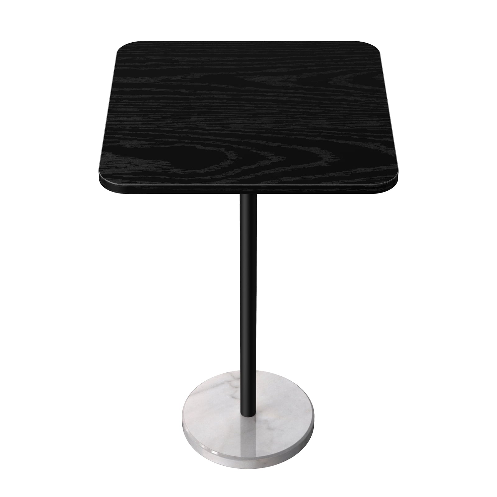 Mesa de Comedor Minimalista Moderna con Mesa Auxiliar de MÃ¡rmol Artificial, Mesa de Centro con Superficie Negra