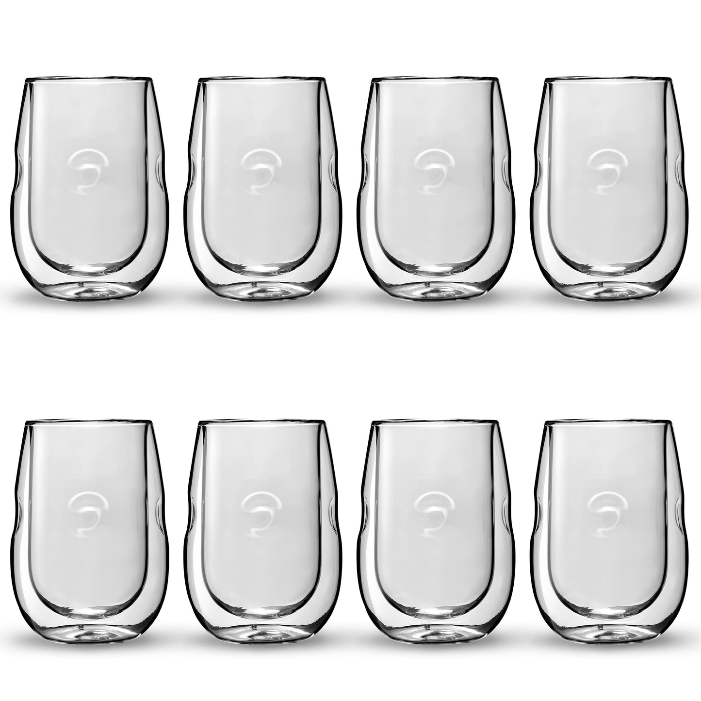 &nbsp;Moderna Artisan Series Double Wall Insulated 10 oz Wine Glasses, Set of 8&nbsp;