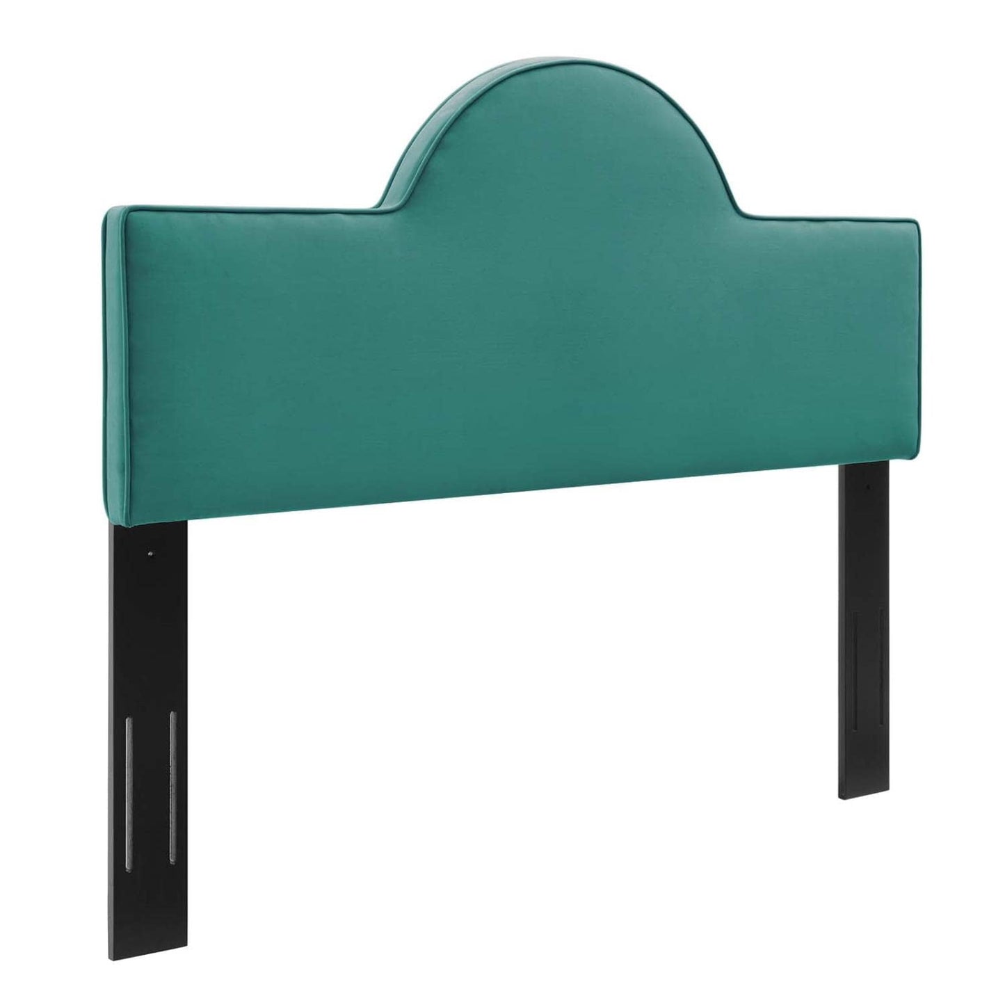 Modway Dawn Full/Queen Modern Performance Velvet Headboard in Teal Green