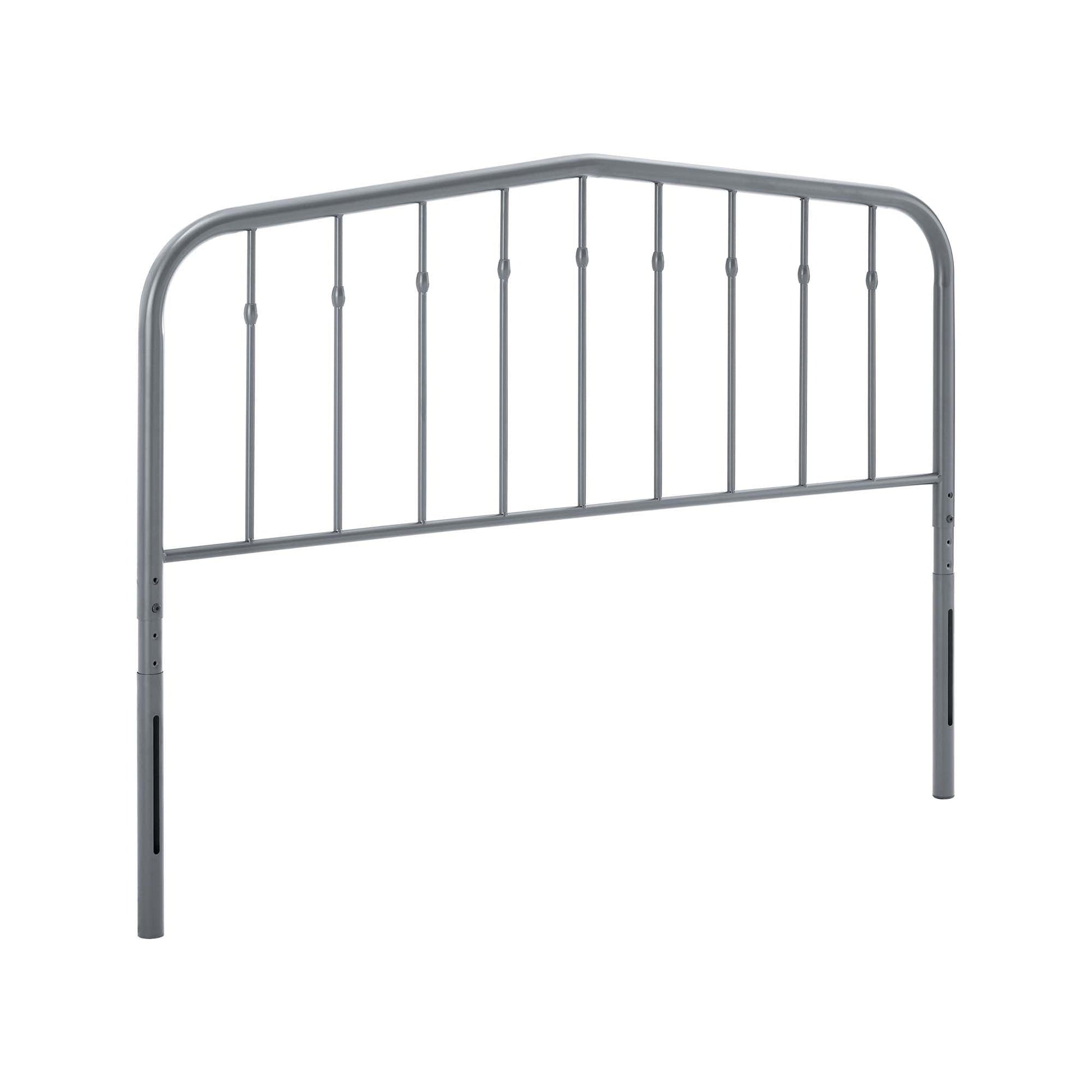 Modway Lennon Twin Metal Headboard in Gray