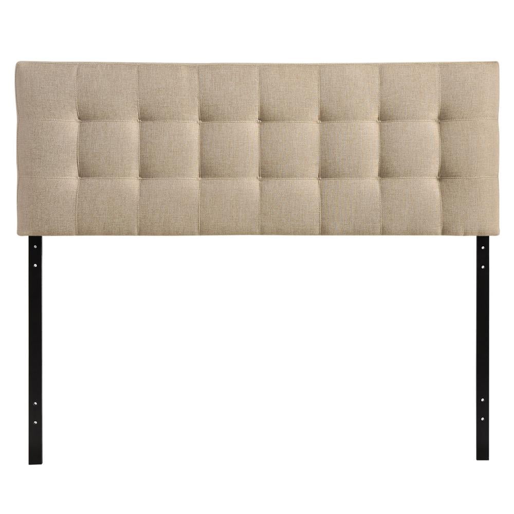 Modway Lily King Upholstered Polyester Fabric Headboard in Navy