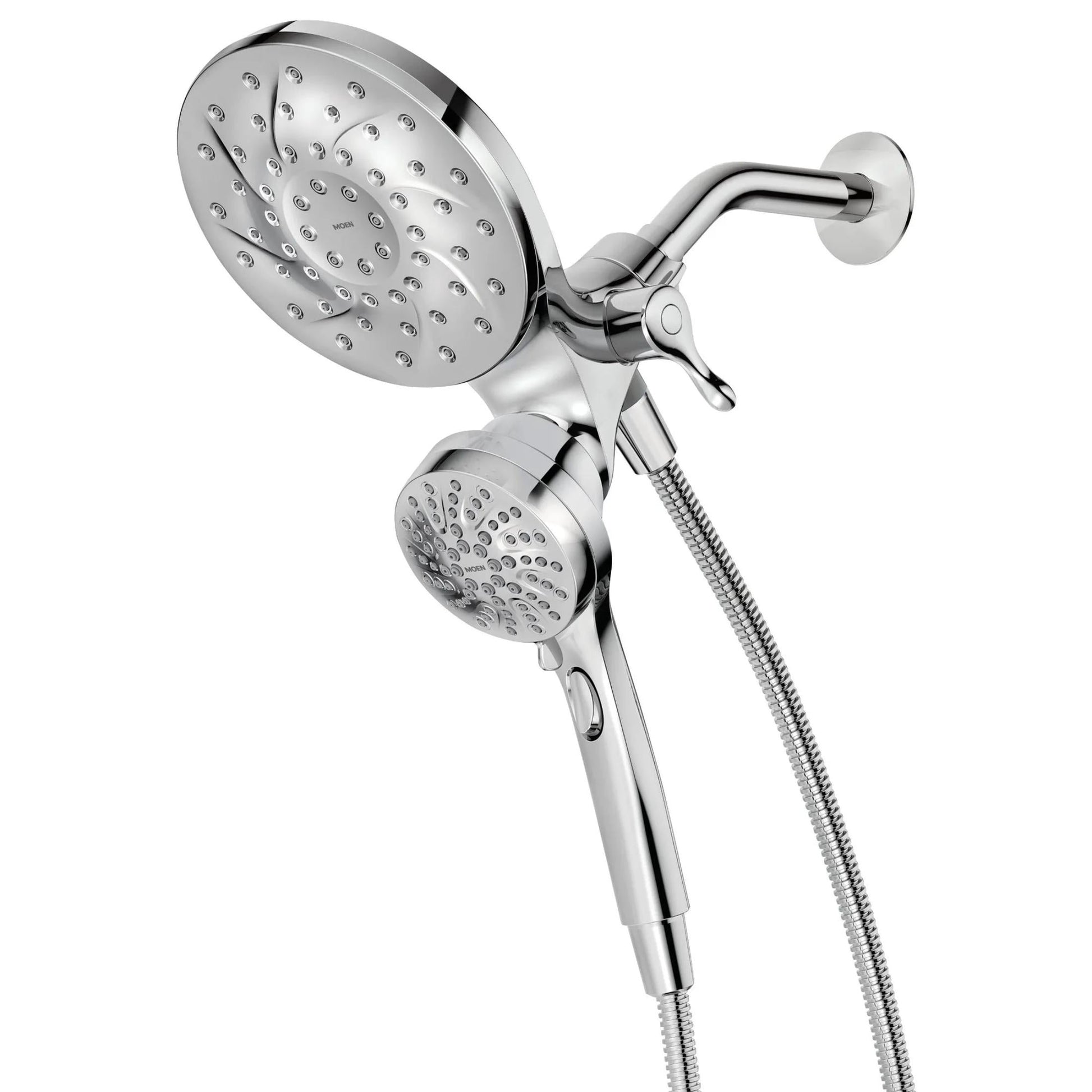 Moen Engage Chrome Magnetix 2-in-1 Combo Rain Showerhead with Detachable Handheld Shower Spray, Featuring Magnetic Docking System
