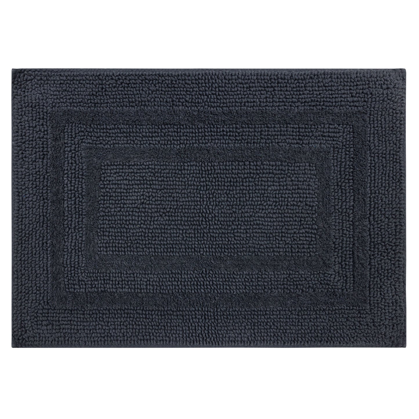Mohawk Cotton Bath Mat Soft Absorbent Quick Dry Machine Washable Bathroom Mat, Charcoal, 17" x 24"