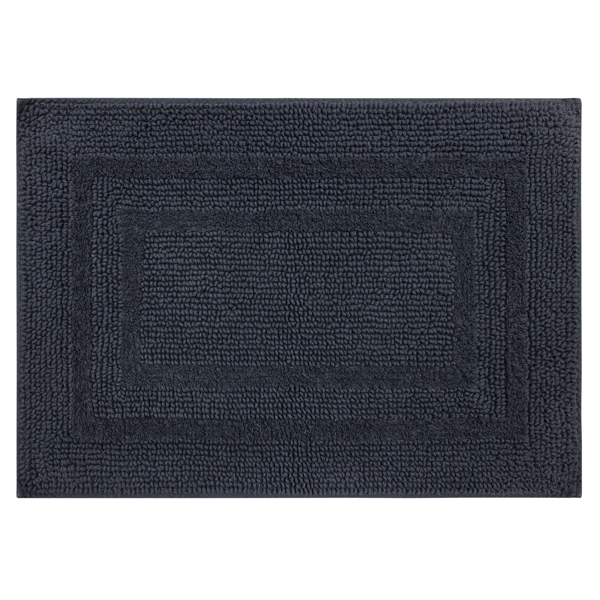 Mohawk Cotton Bath Mat Soft Absorbent Quick Dry Machine Washable Bathroom Mat, Charcoal, 17" x 24"