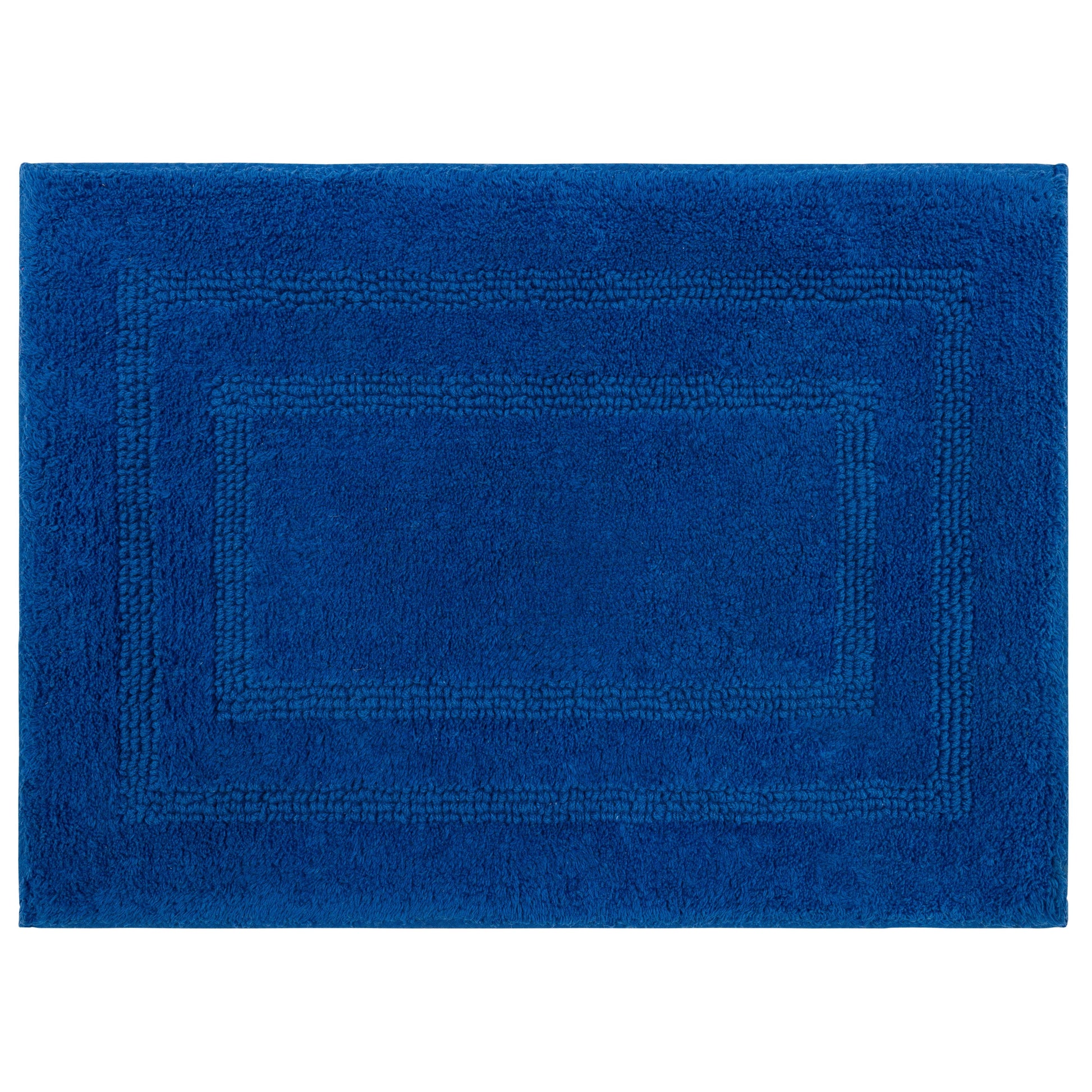 Mohawk Cotton Bath Mat Soft Absorbent Quick Dry Machine Washable Bathroom Mat, Cobalt, 17" x 24"