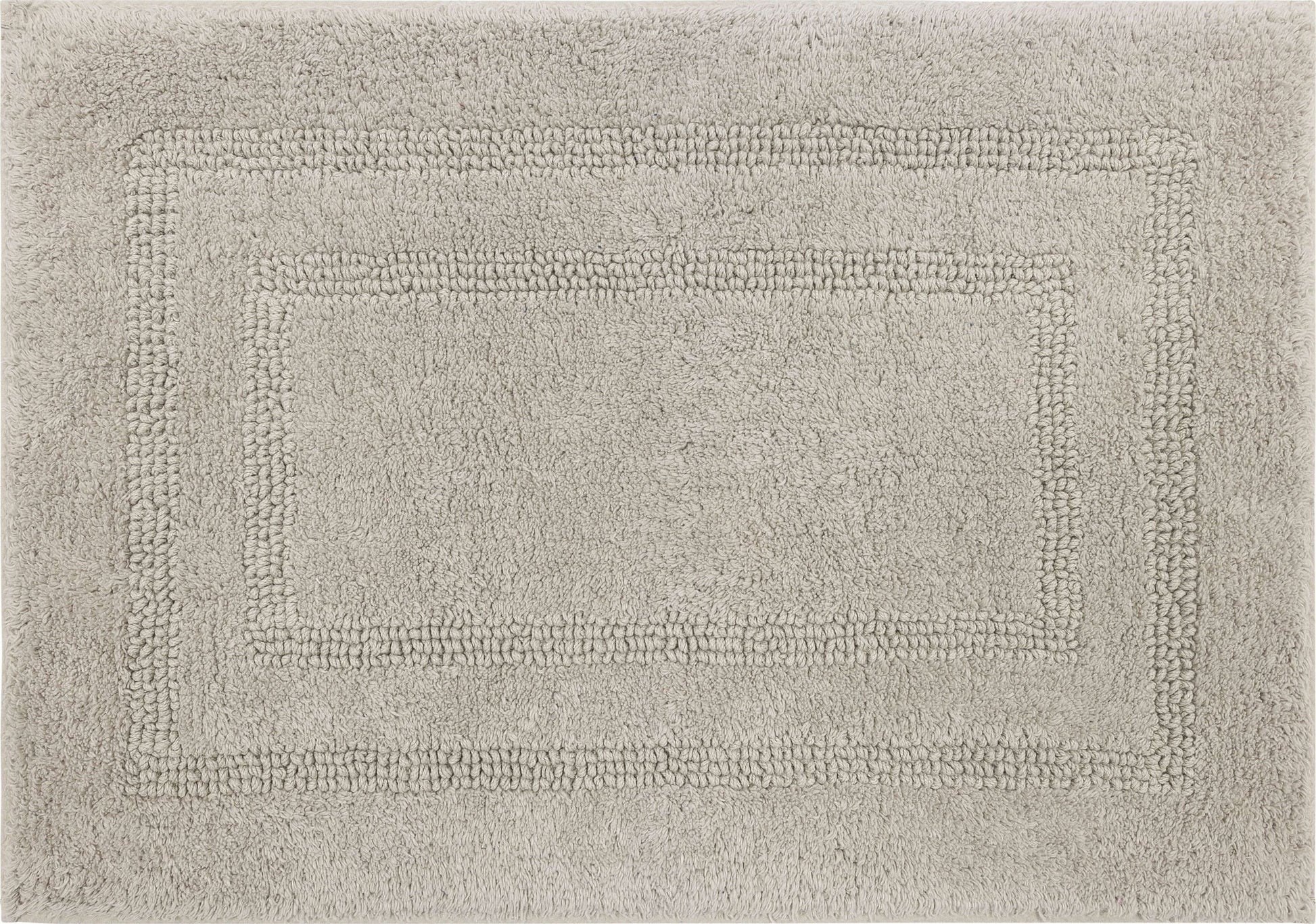 Mohawk Cotton Bath Mat Soft Absorbent Quick Dry Machine Washable Bathroom Mat, Silver, 17" x 24"