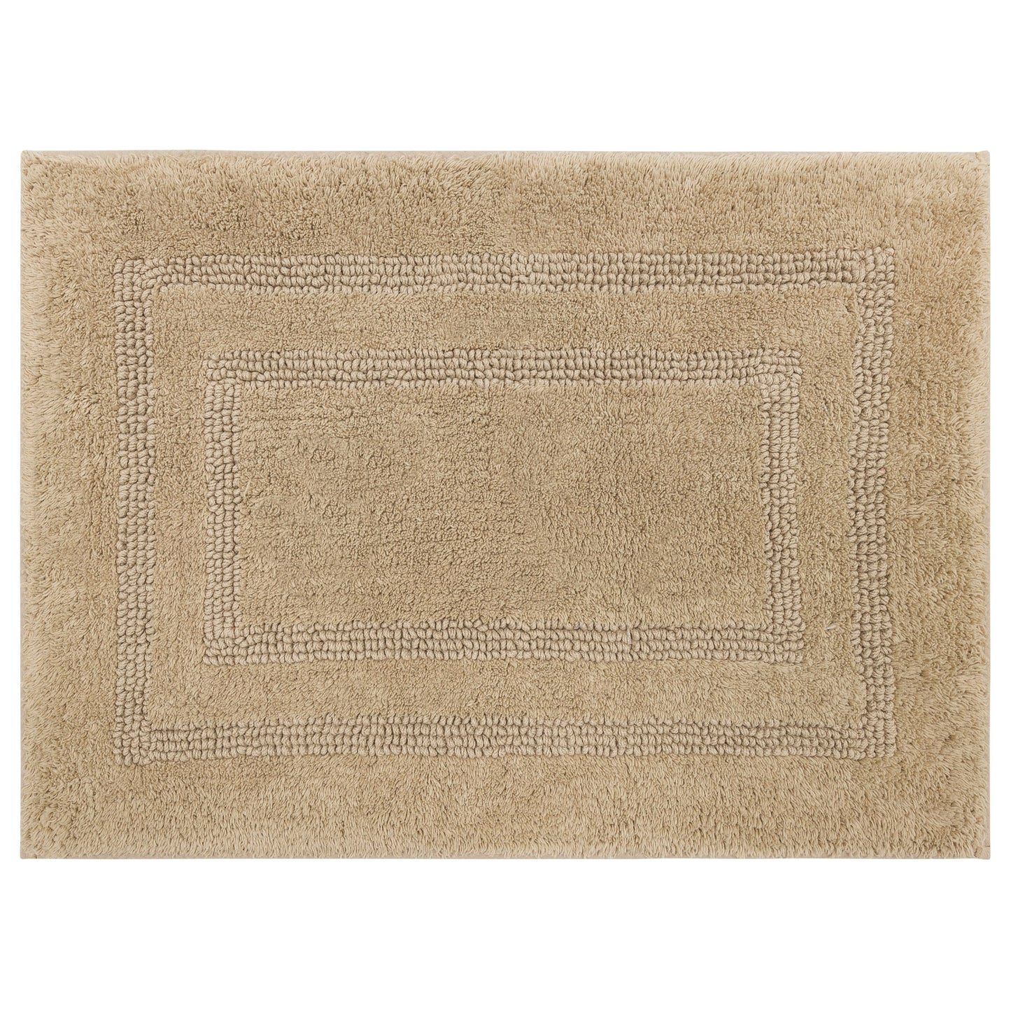 Mohawk Cotton Bath Mat Soft Absorbent Quick Dry Machine Washable Bathroom Mat, Taupe, 21" x 34"