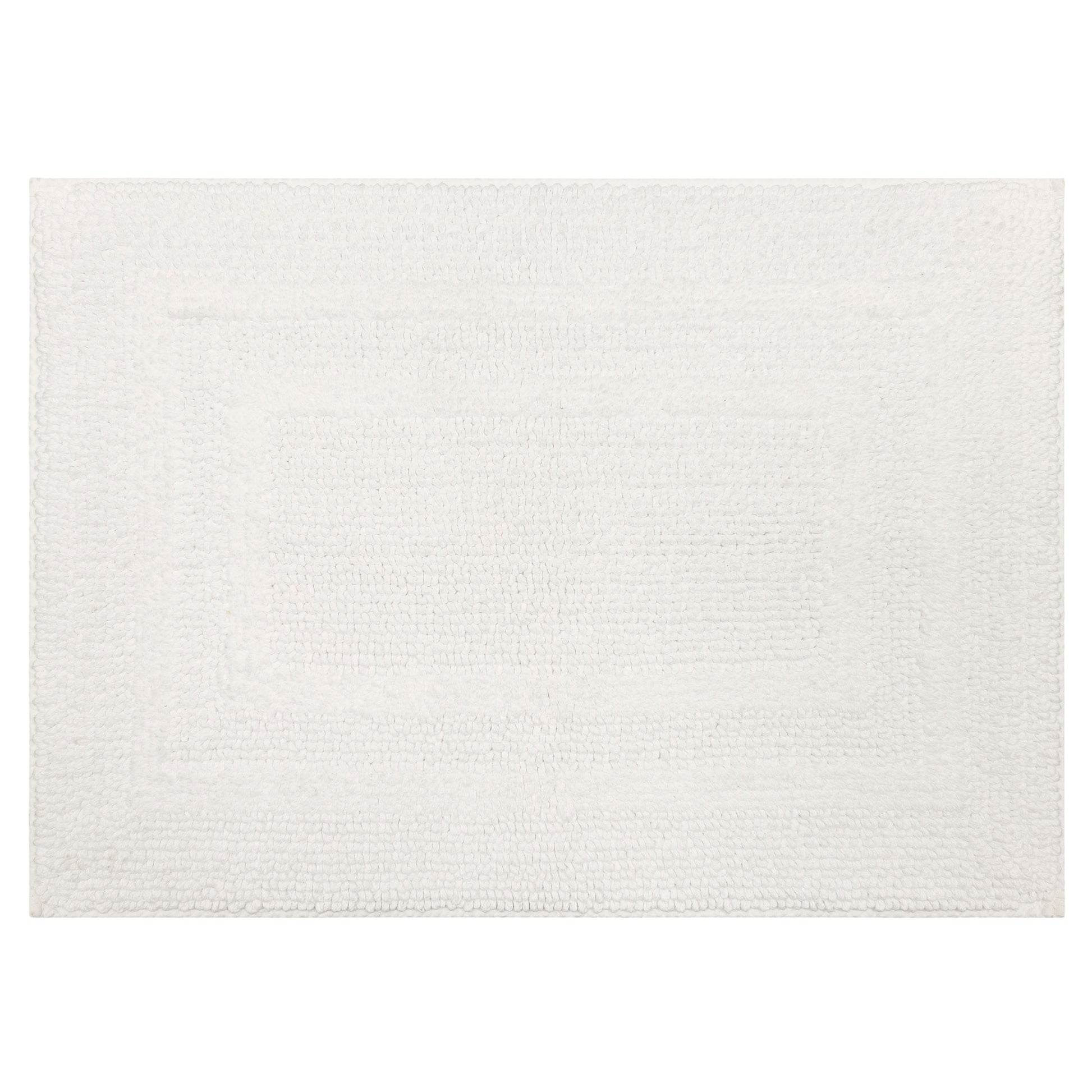 Mohawk Cotton Bath Mat Soft Absorbent Quick Dry Machine Washable Bathroom Mat, White, 21" x 34"