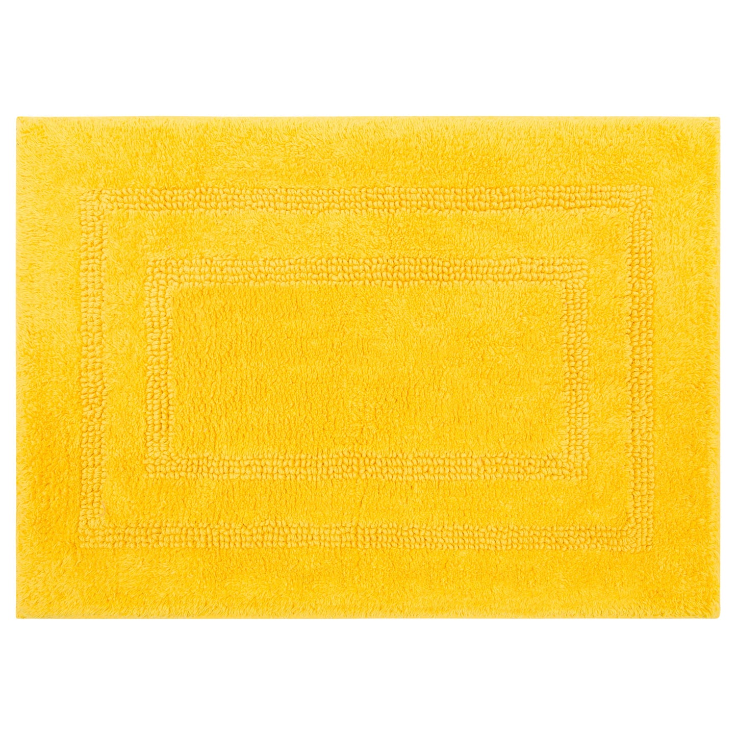 Mohawk Cotton Bath Mat Soft Absorbent Quick Dry Machine Washable Bathroom Mat, Yellow, 17" x 24"
