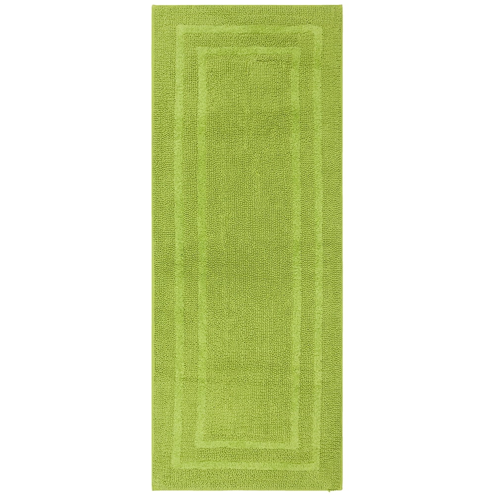 Mohawk Home Cotton Reversible Bath Mat, Fiesta Lime, 2' x 5'