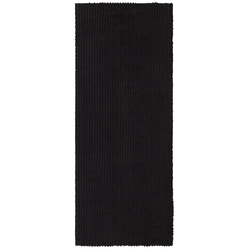 Mohawk Home Homespun Plush Fade/Stain Resistant Non-Slip Machine Washable Bath Rug, Charcoal, 2' x 5'