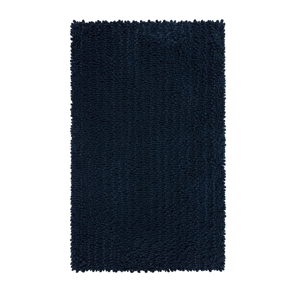 Mohawk Home Metaphor Polyester Bath Mat, Indigo, 2' 3" X 3' 9"