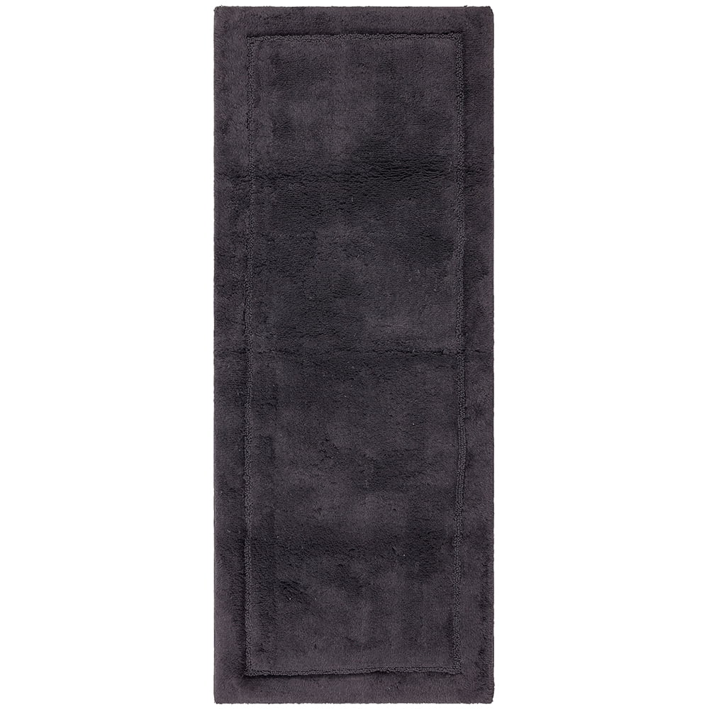 Mohawk Home Regency Plush Stain/Fade Resistant Non-Slip Machine Washable Bath Mat, Charcoal, 2' x 5'