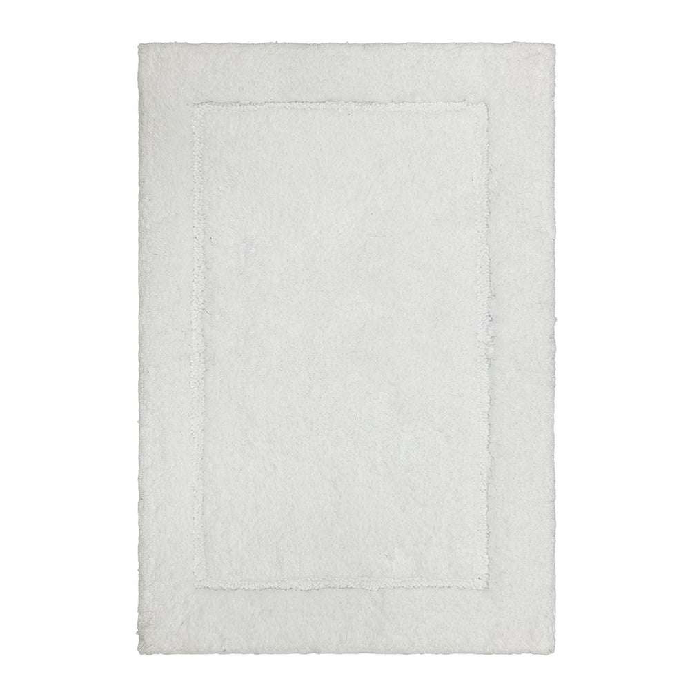 Mohawk Home Regency Plush Stain/Fade Resistant Non-Slip Machine Washable Bath Mat, White, 1' 9" x 2' 10"