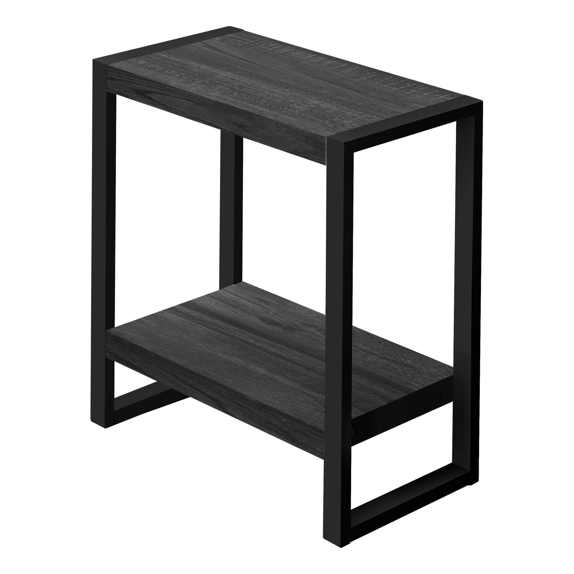 23.75" Black Decorative Rectangular Accent Table