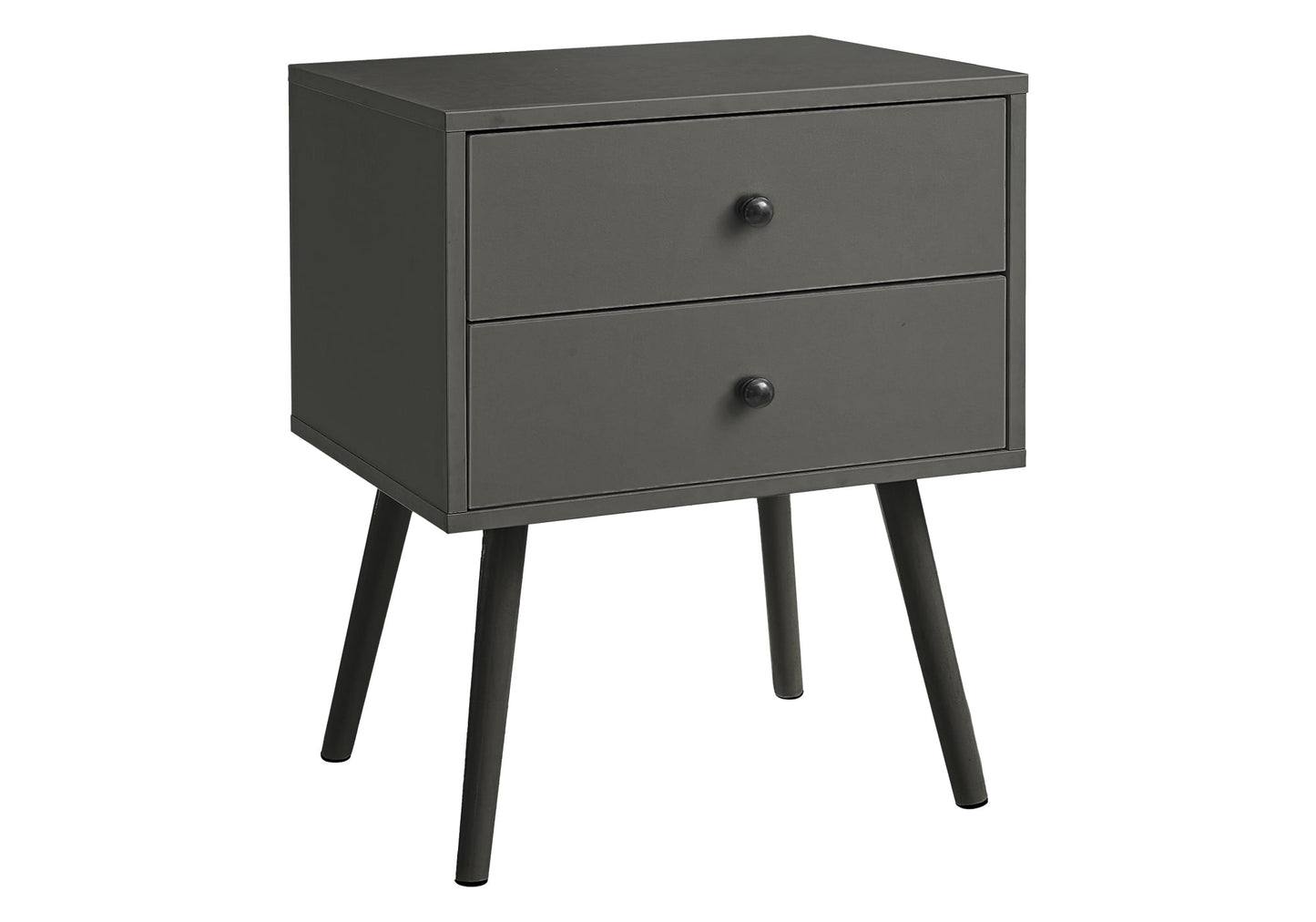 Accent Table - Bedroom - Living Room - Nightstand - Drawer - Gray Laminate