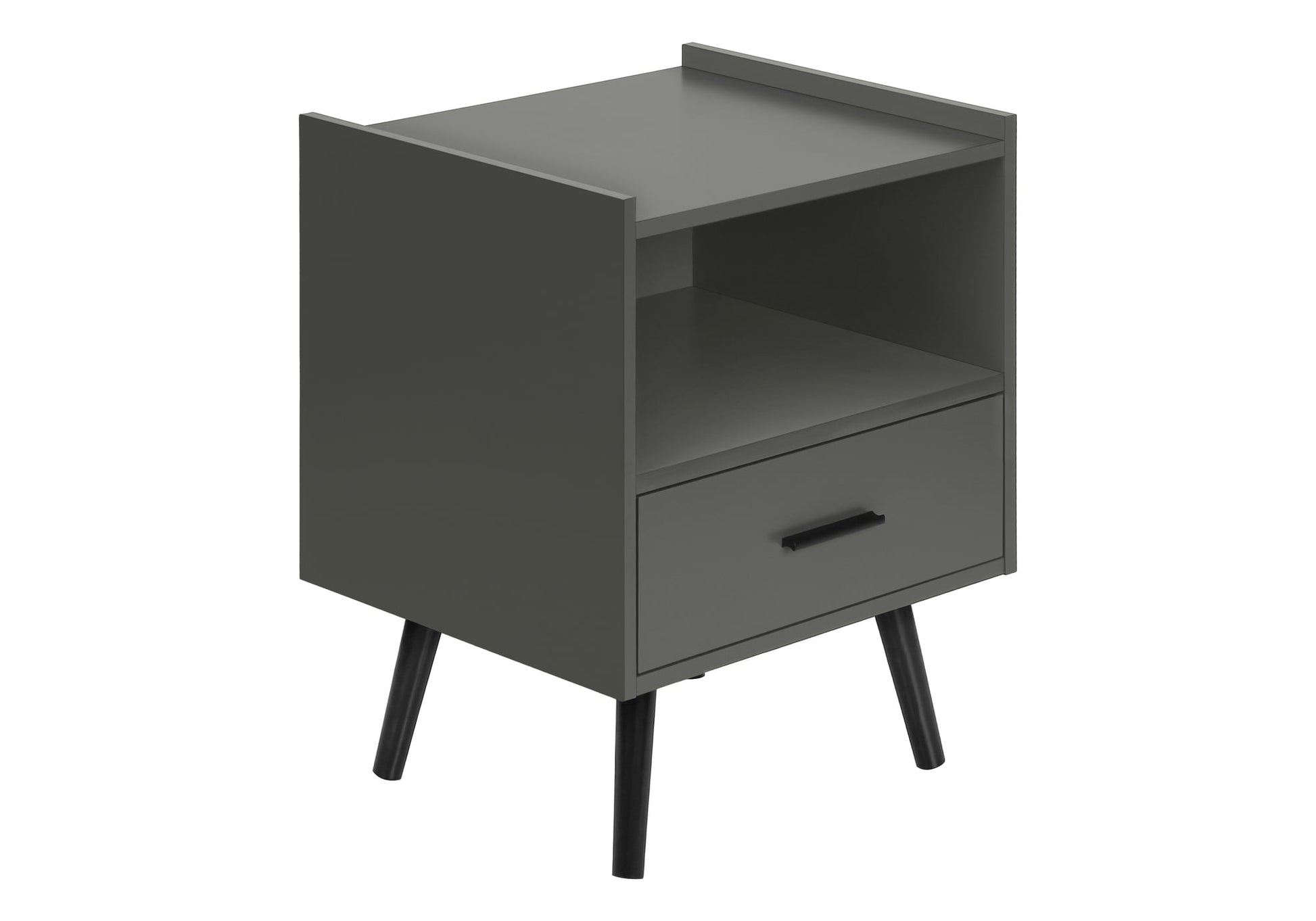 Accent Table - Side - End - Nightstand - Bedroom - Living Room - Gray Laminate
