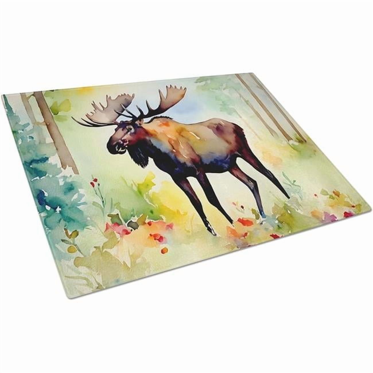 Moose Glass Cutting Board Large 12 in x 15 in