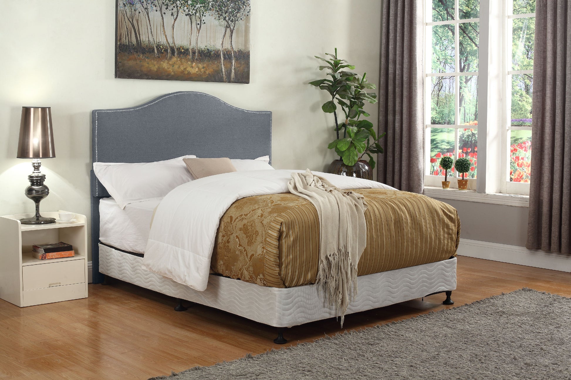 Mudge Upholstered Panel Headboard