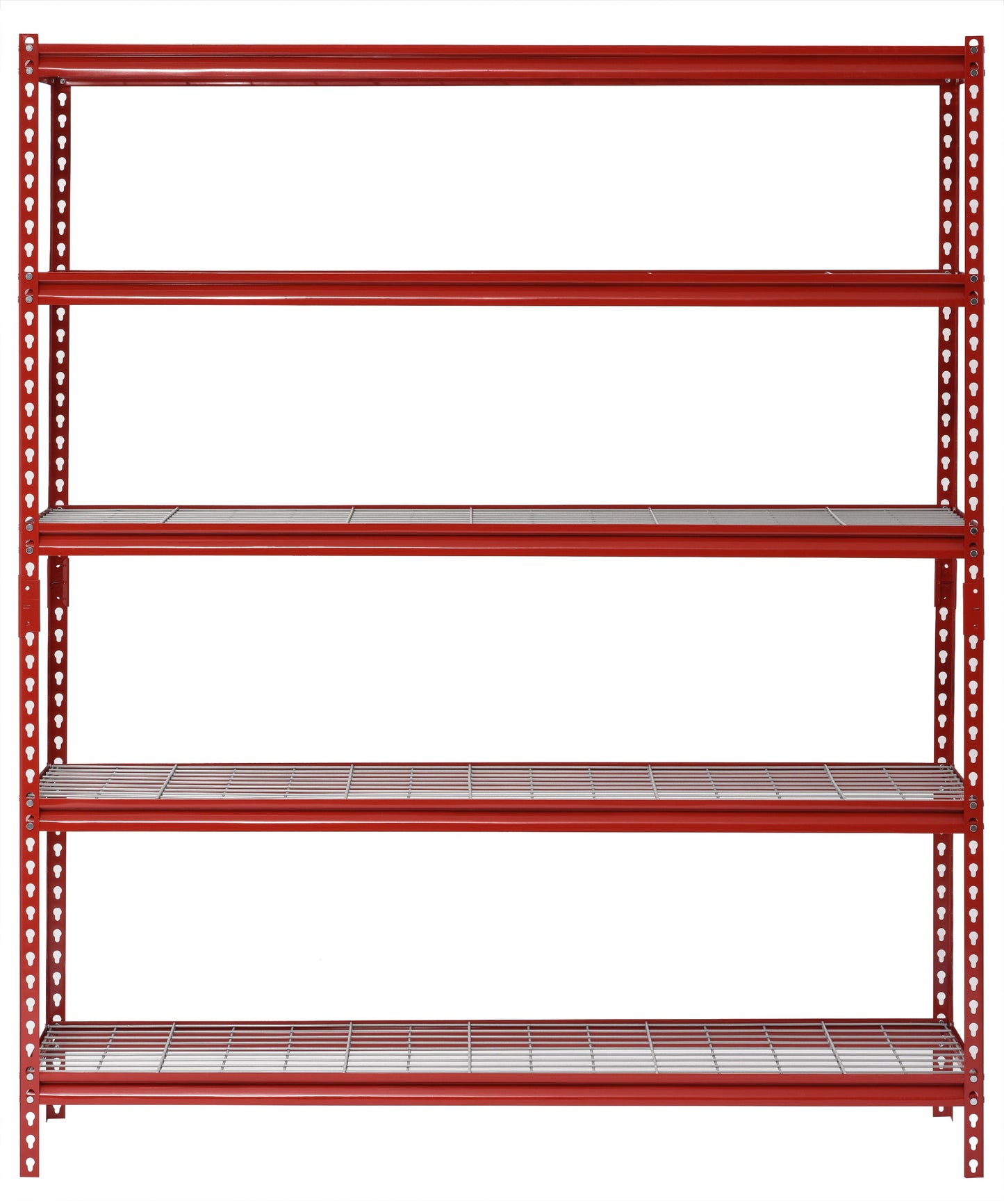 Muscle Rack 60"W x 24"D x 72"H EstanterÃ­a de Acero de 5 Niveles; Capacidad de 650 lb por Repisa; Rojo