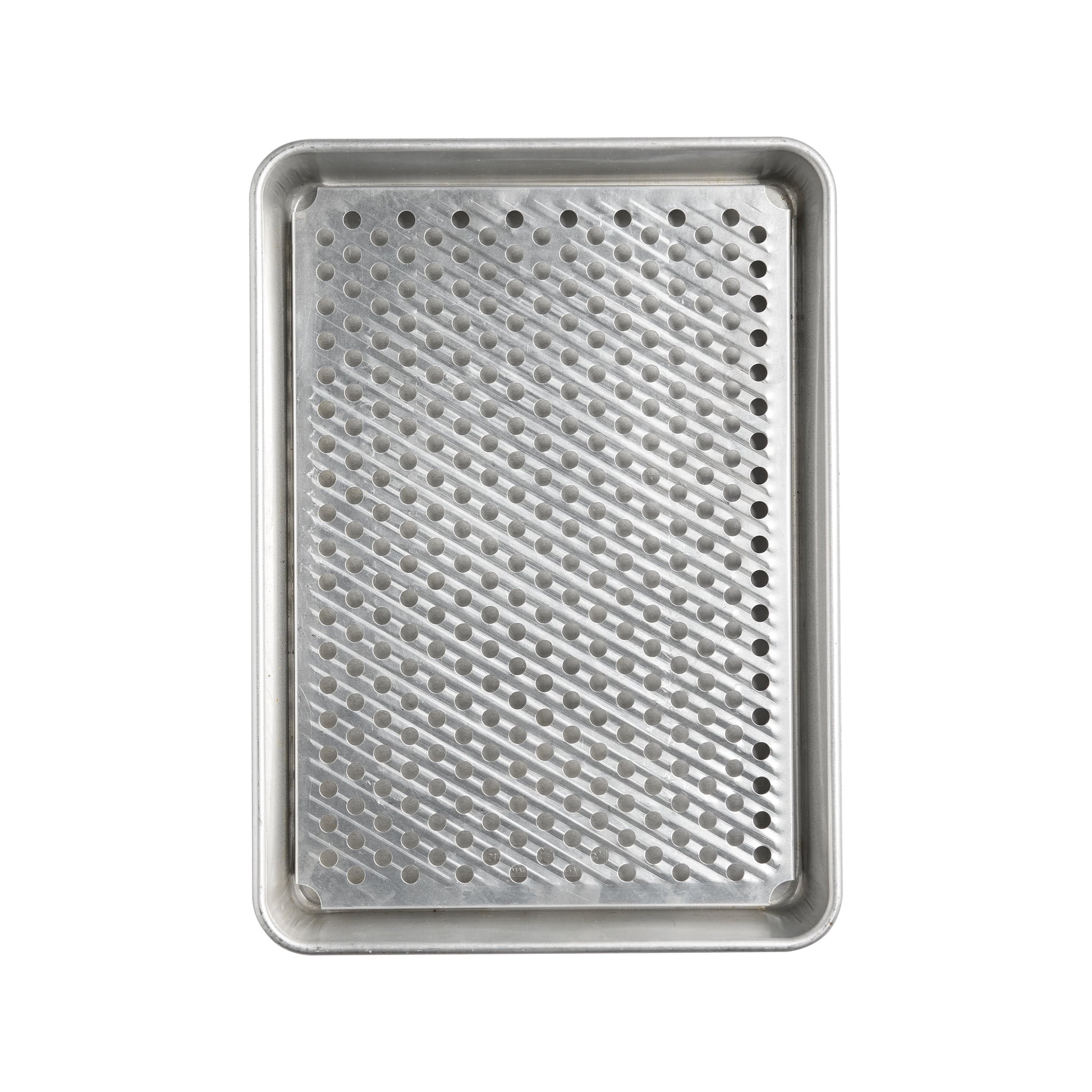 Nordic Ware Naturals 2-Piece Aluminum Oven Crisping Bakeware Set with 13" x 18" Rectangular Half Sheet and Multi-Use Rack