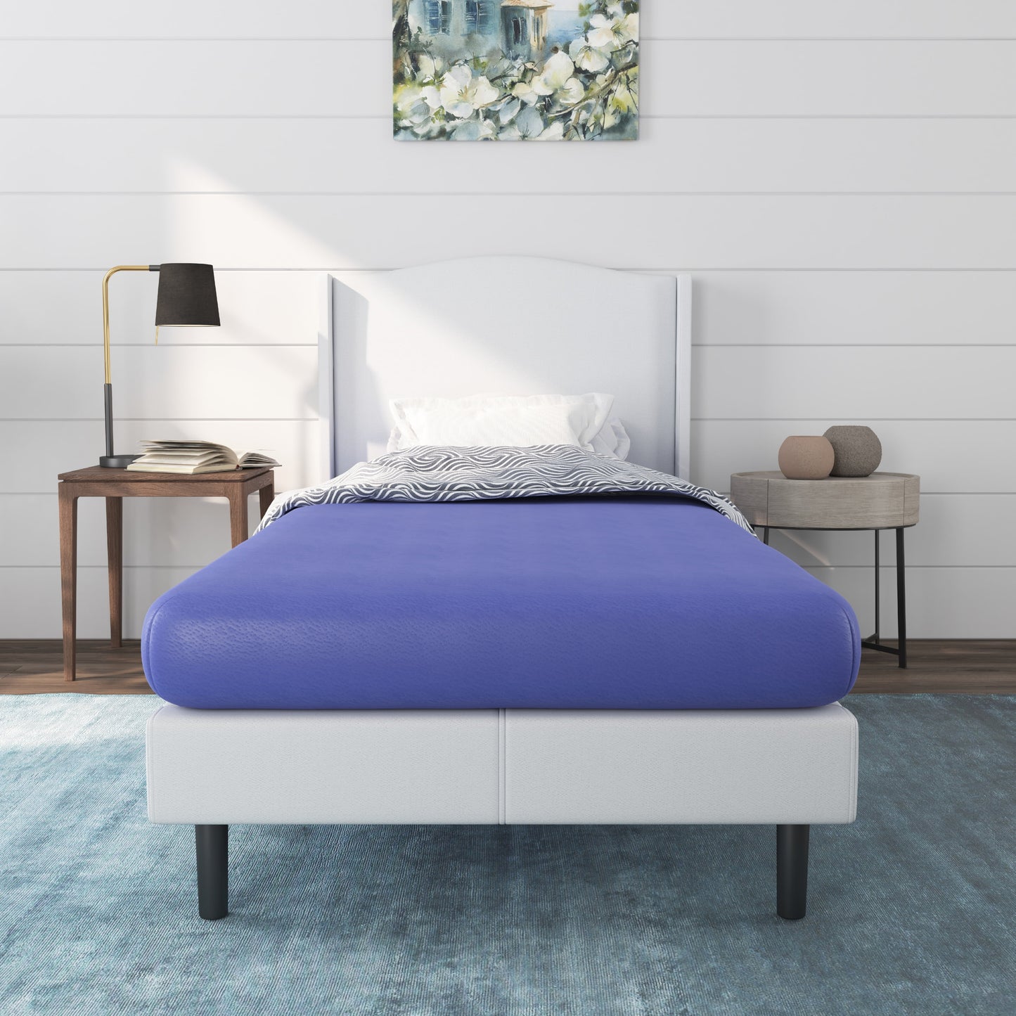 NapQueen Rainbow 5" Twin, Memory Foam Mattress, White