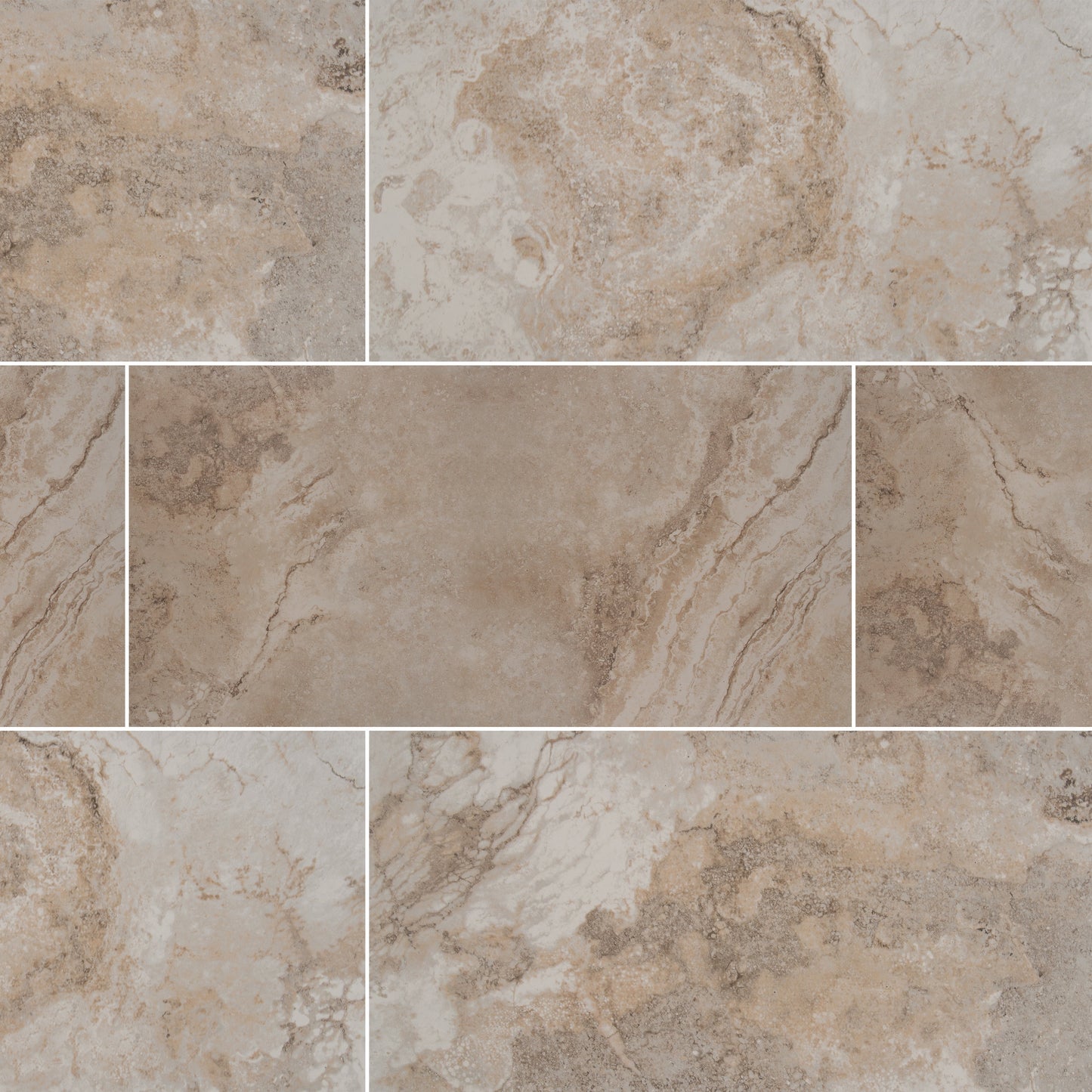 Napa Baldosa de CerÃ¡mica Esmaltada Beige de 12 x 24 Pulgadas (16 Pies Cuadrados/caja)