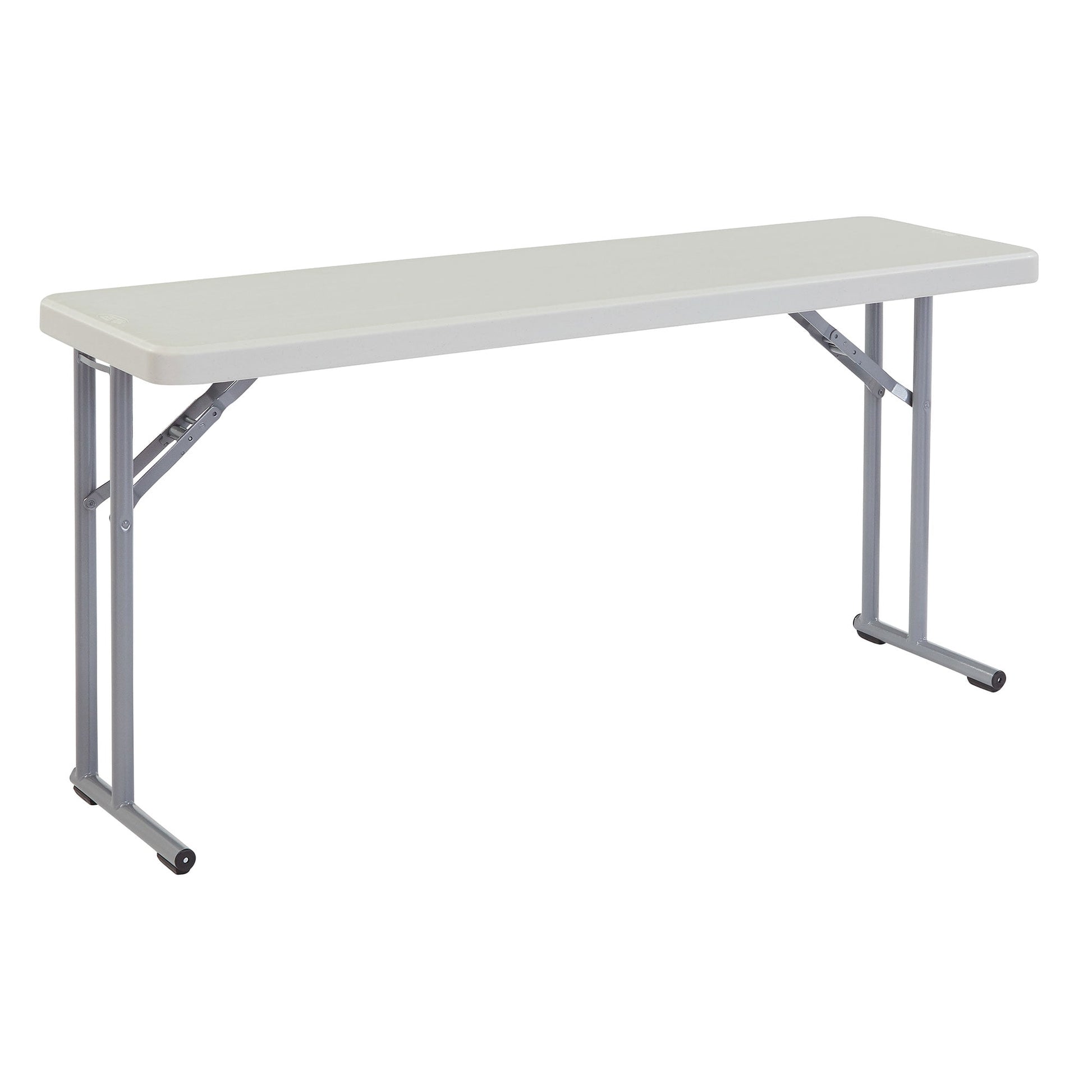 National Public Seating 18 x 60 Inch Seminar Folding Table, Speckled Grey