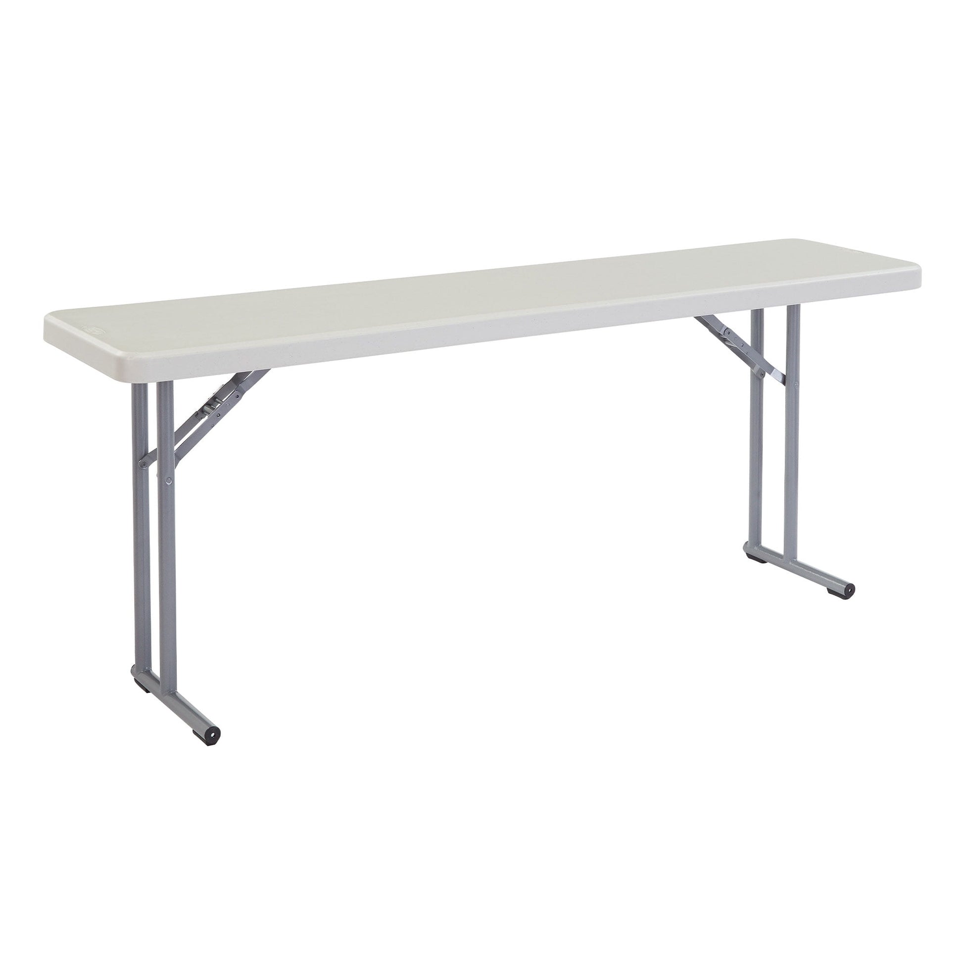 National Public Seating NPSÂ® 18" x 72" Heavy Duty Seminar Folding Table, Speckled Grey