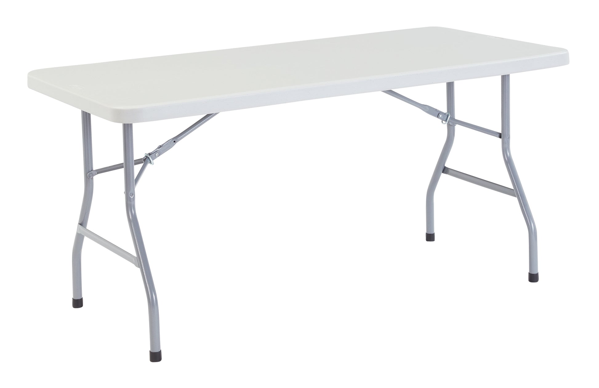 National Public SeatingÂ® 30" x 60" Rectangular Folding Table, Speckled Grey, 1000 lb capacity