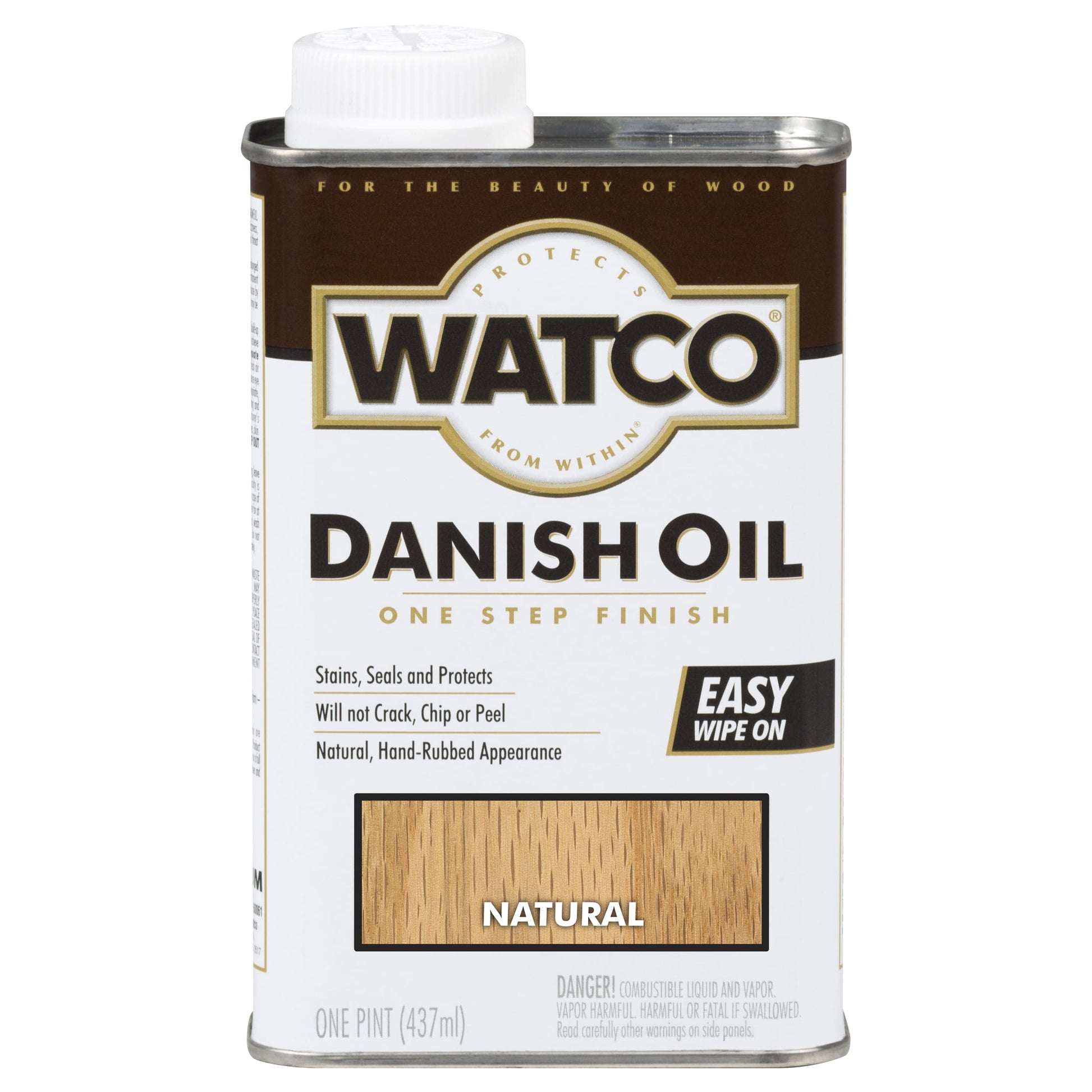 6 Pack, Natural, Watco Danish Oil - 65751, Pint