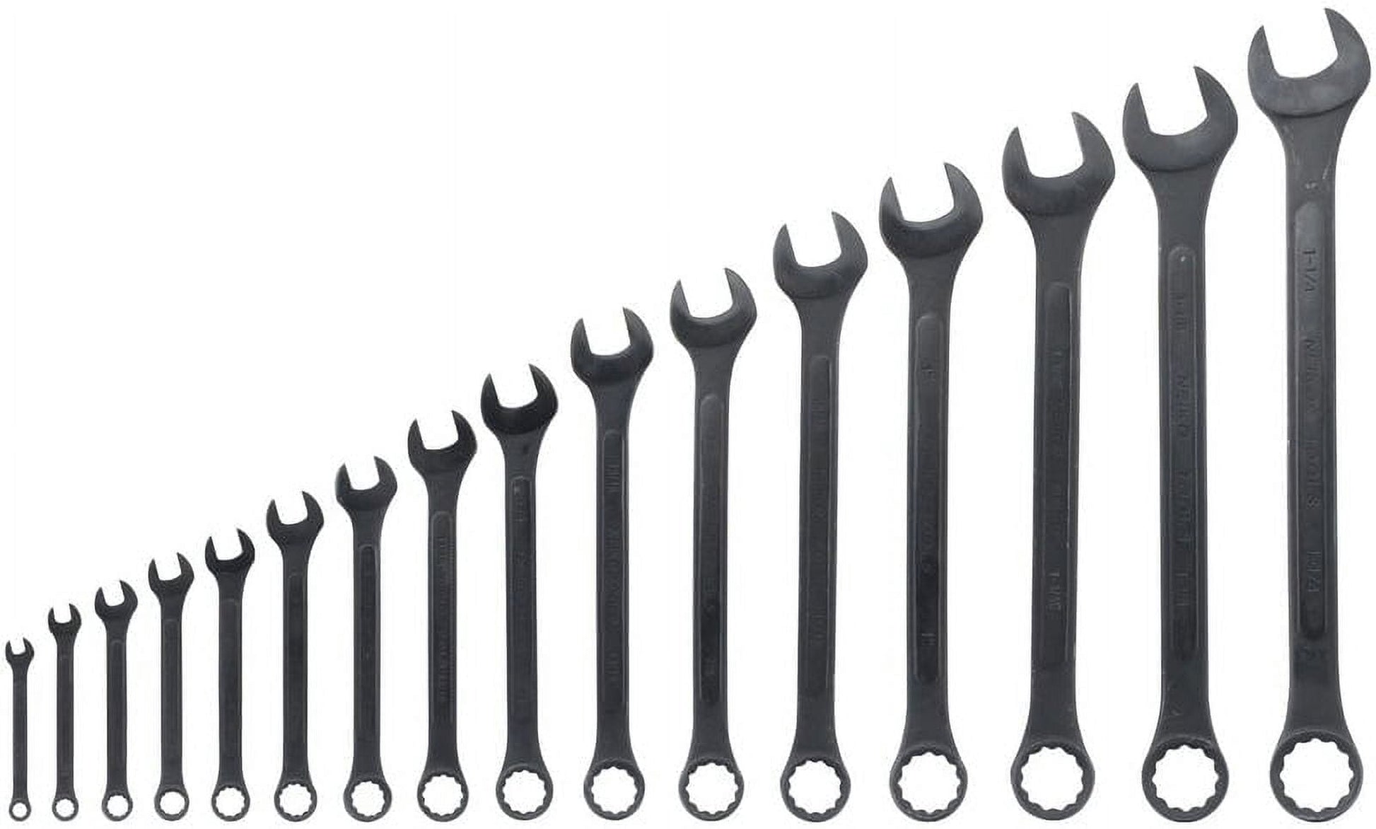 Neiko 03574A Jumbo Combination Wrench Set | 16 Piece | SAE | 1/4â€ to 1-1/4â€ | Raised Panel Construction