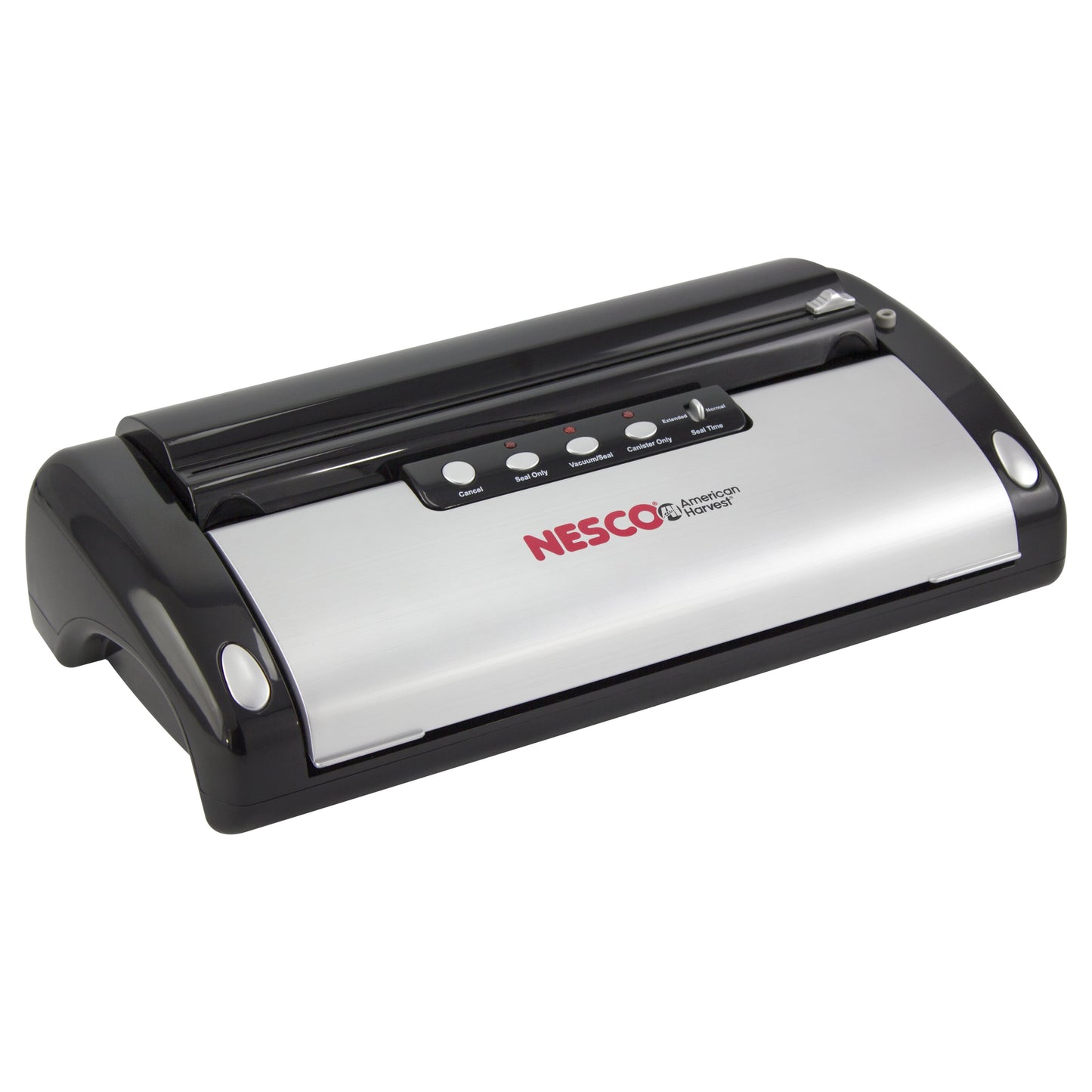 Nesco Vacuum Sealer Machine, Automatic Food Sealer With Accessory Port for Sealing Jars/Canisters, Builtâ€‘In Roll Storage & Cutter, Includes (2) 10 ft Rolls, For Pantry Storage & Preserving Leftovers