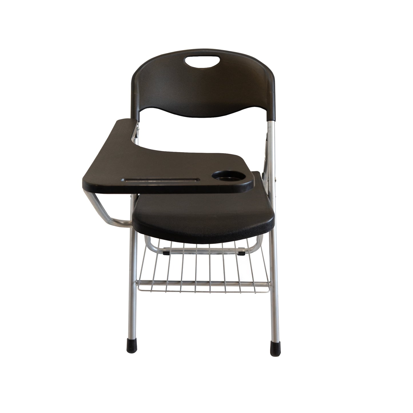 RTC Group Right Hand Pad Tablet Regular Arm Desk Folding Chair, Black, 1pk