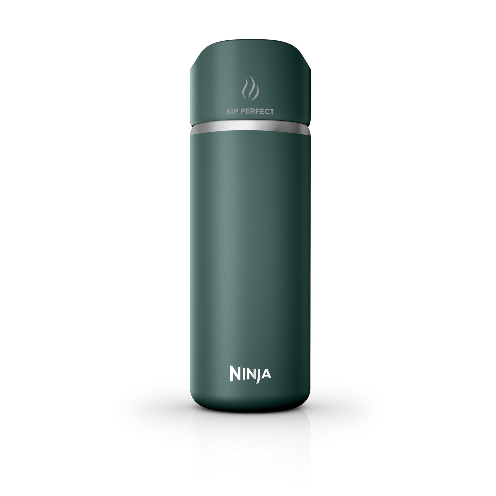 Ninja Sip Perfect 16oz. Travel Mug, Leak Proof Stainless Steel Tumbler for Hot Drinks, Green