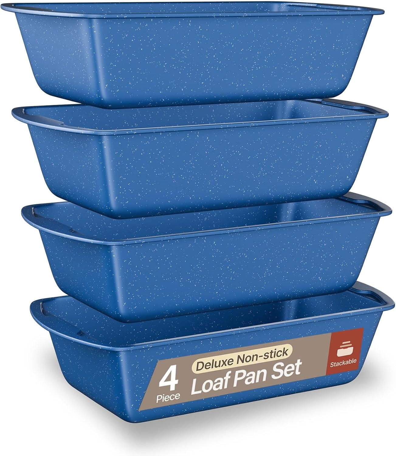 Bakken- Swiss Loaf Pan Set 1-Piece - Deluxe Nonstick Carbon Steel Bakeware for Perfect Bread and Cakes â€“ Dishwasher Safe, Premium Pans for Home Baking