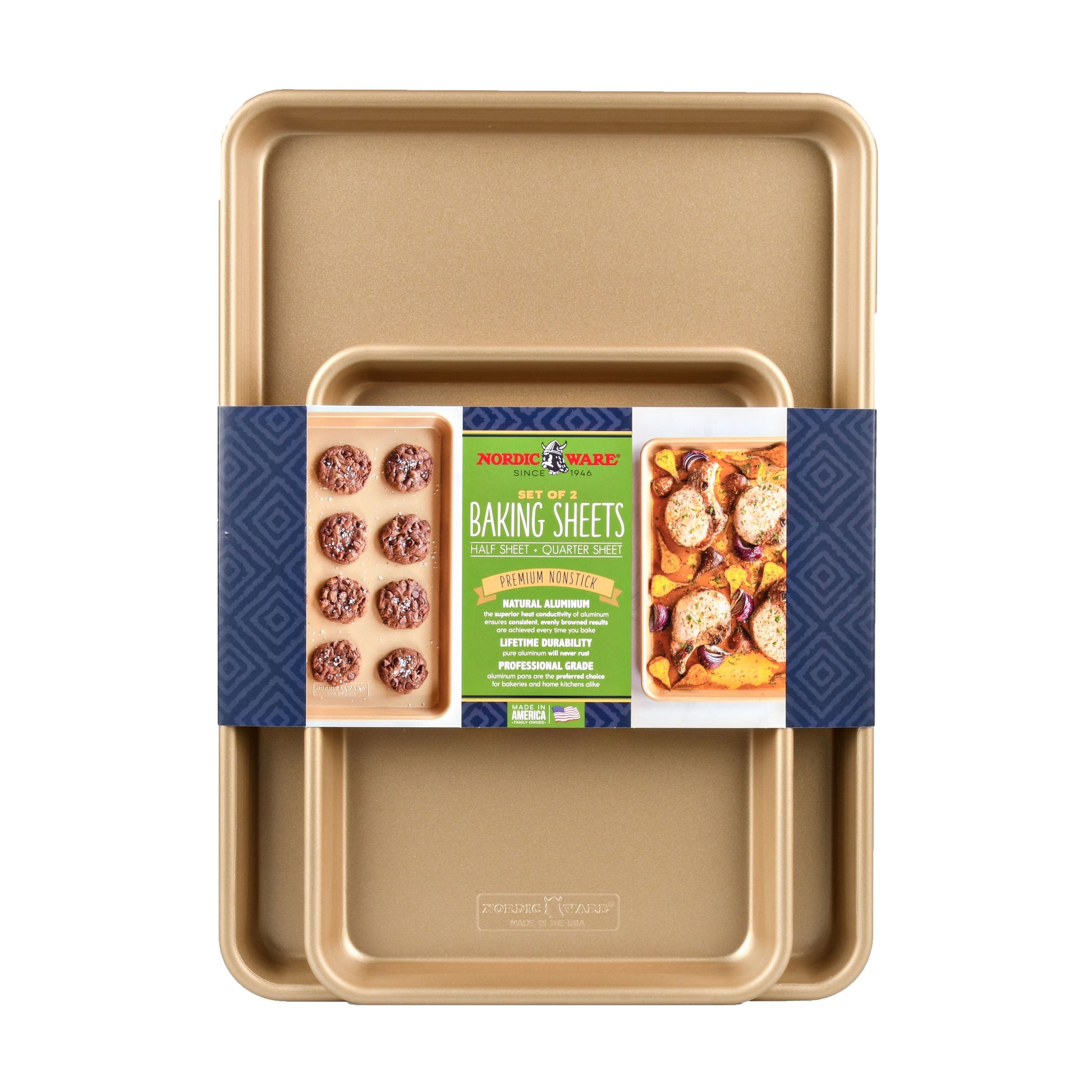 Nordic Ware Nonstick Naturals 2pk Baking Sheets