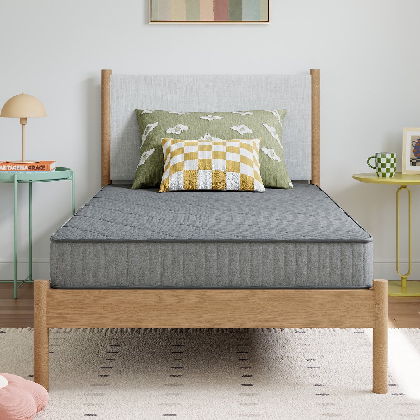 Avenco Misty 6" Twin Size Cooling Memory Foam Medium Supportive Innerspring Mattress