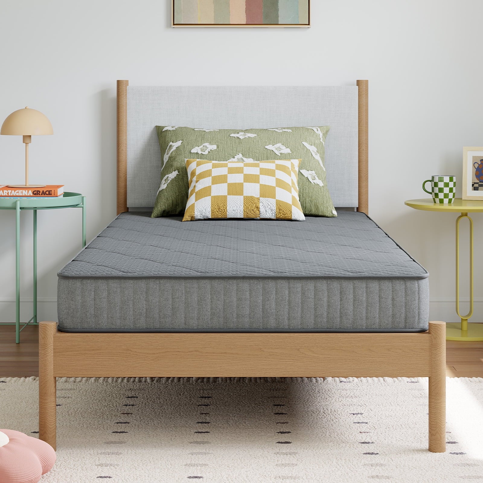 Avenco Misty 6" Twin XL Size Cooling Memory Foam Medium Supportive Innerspring Mattress