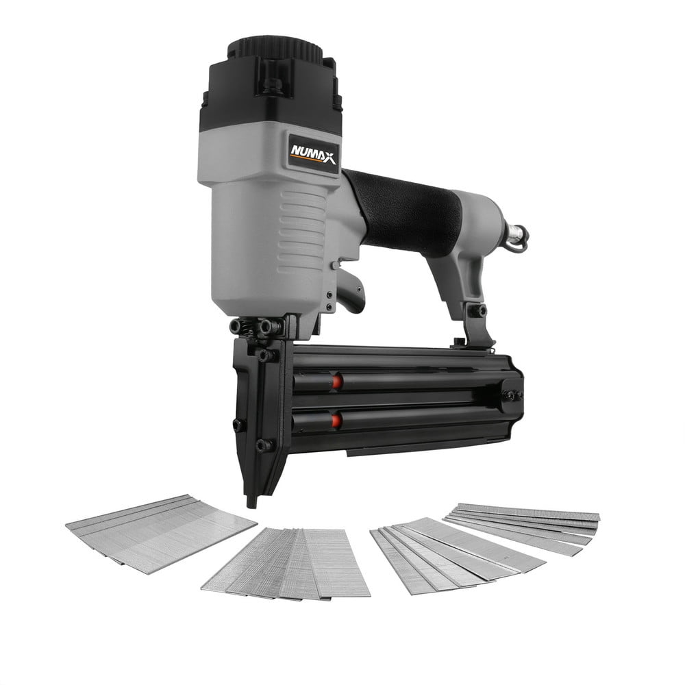 NuMax Pneumatic 18-Gauge 2 in. Brad Nailer with Sample Nails