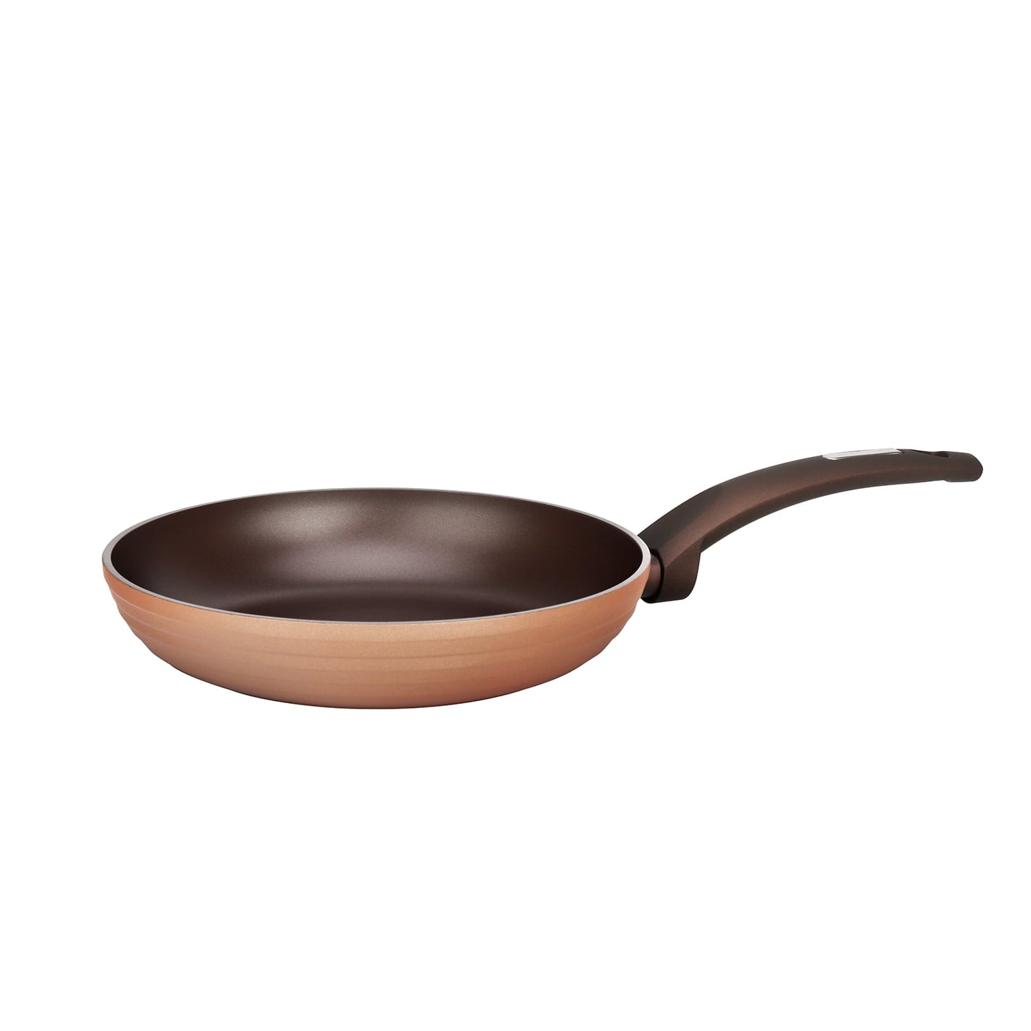 NutriChef 11'' Large Fry Pan - Non-Stick Stylish Kitchen Cookware with Coffee Inside and Brown Outside