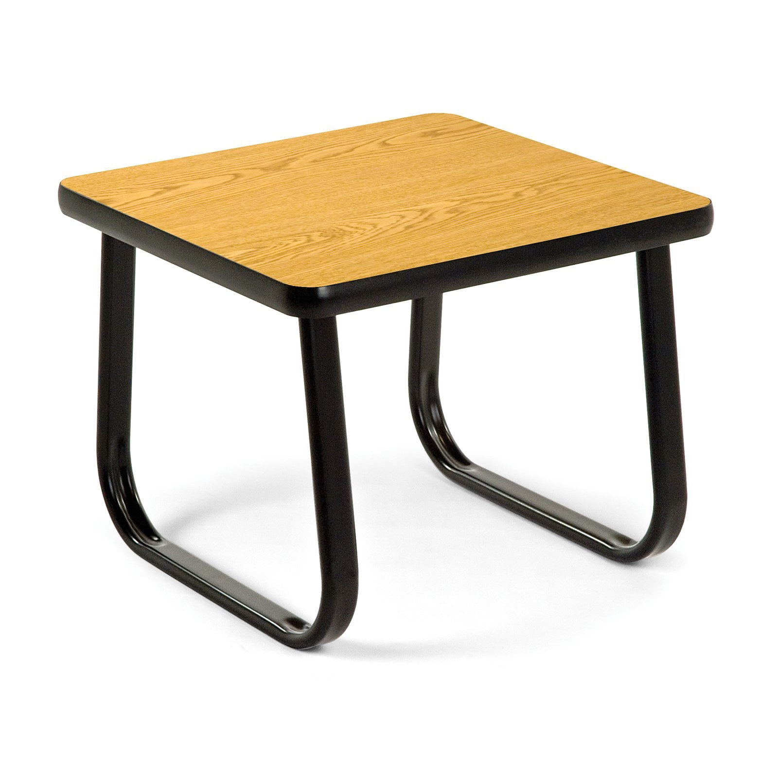 Cosco Cherry finish end table with black sled base BEF3537576