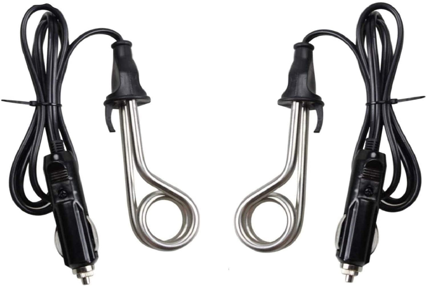OVENTE Car Electric Immersion Heater, Portable Submersible Warmer, Black Pack of 2 CH1122