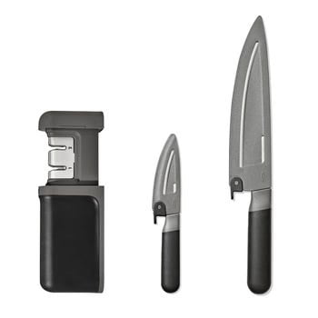 OXO 3-Piece Knife & Sharpener Set