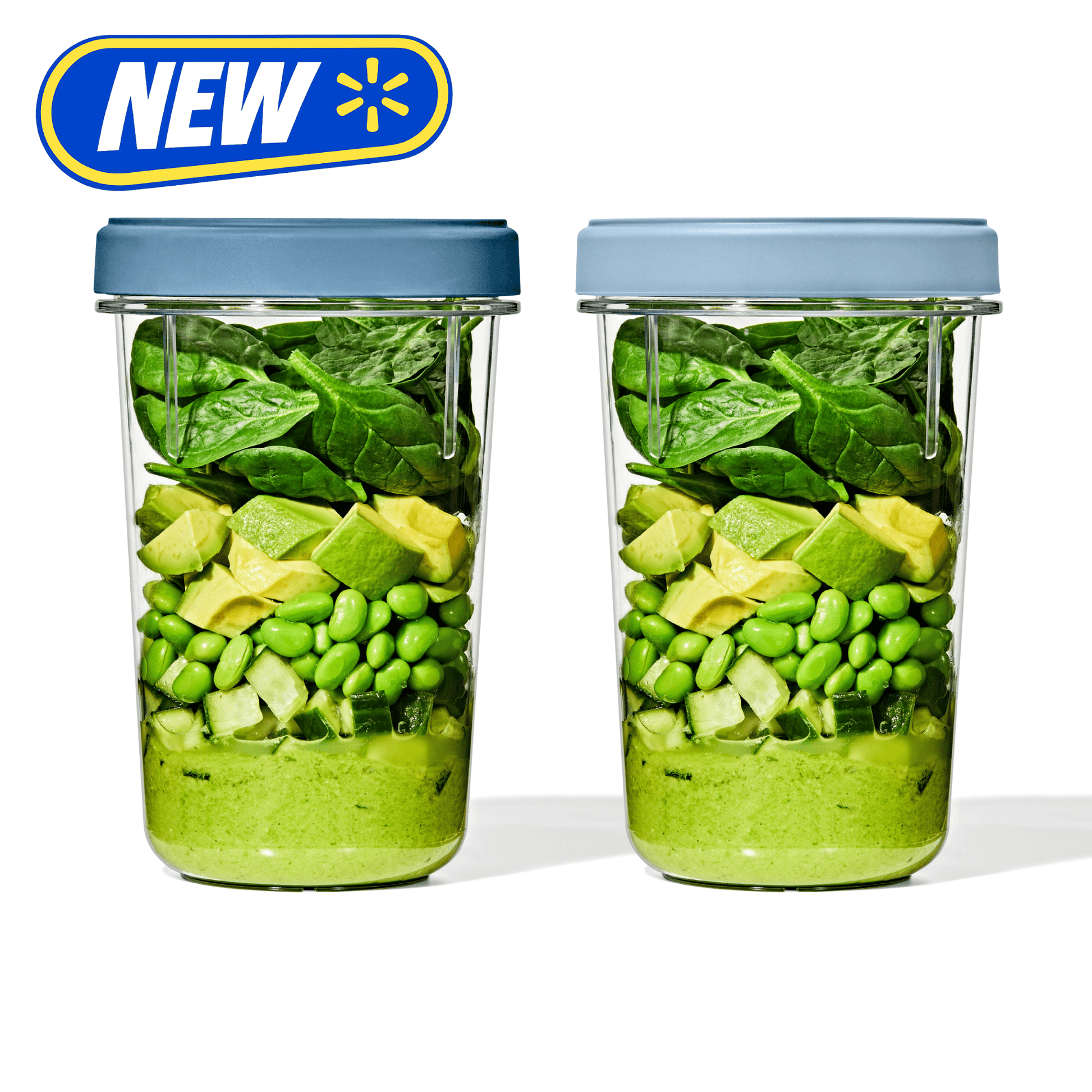 OXO Twist & Stack 40-oz Lunch Prep Container, 2-Pack, Ocean Blue