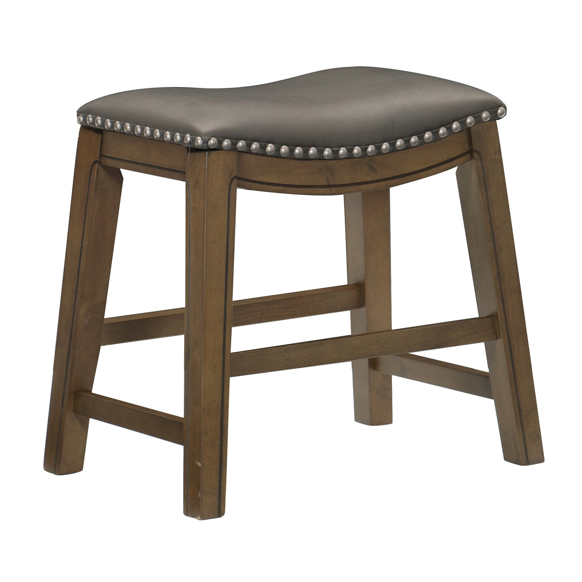 OakvillePark Eustis Taburete de Altura para Comedor con Asiento de Silla de Montar, Negro