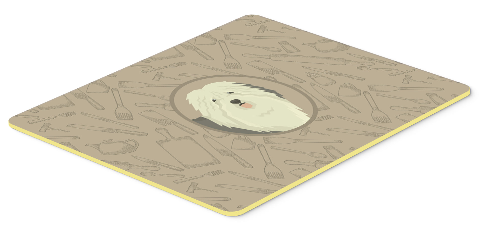 Old English Sheepdog In the Kitchen Kitchen or Bath Mat 24x36
