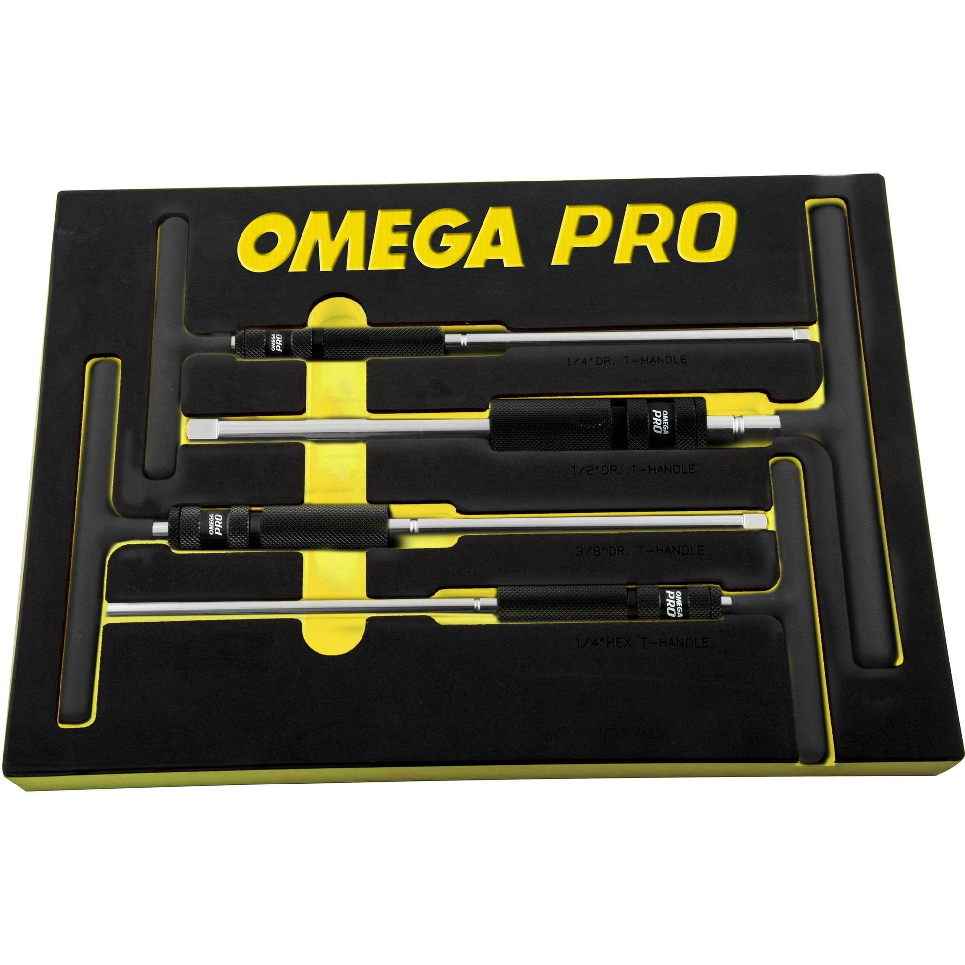 Omega Pro 83024 4-Piece Adjustable T-Handle Speed Wrench Set