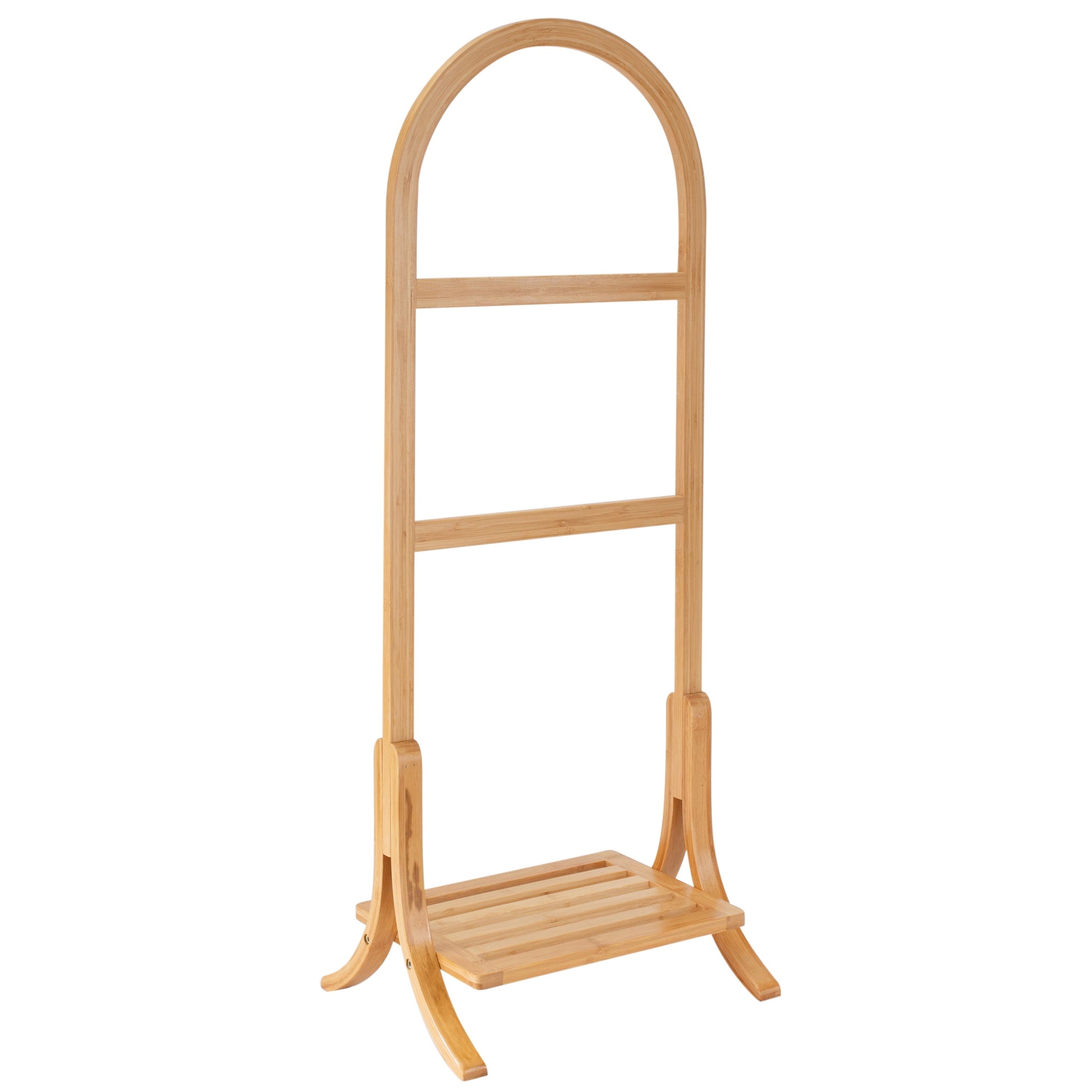 Organize It All Bamboo Standing Towel Rack